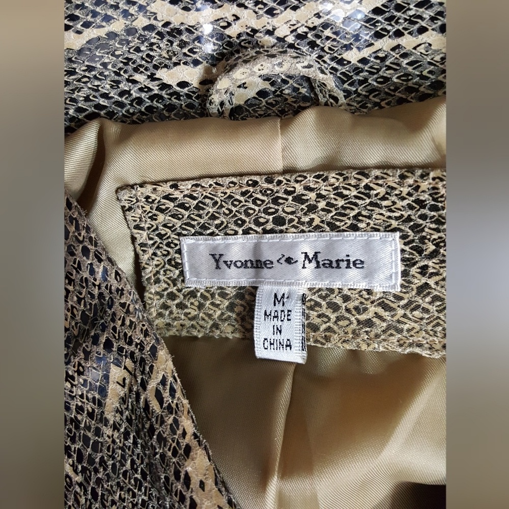 Yvonne Marie Python Leather Jacket - image 3